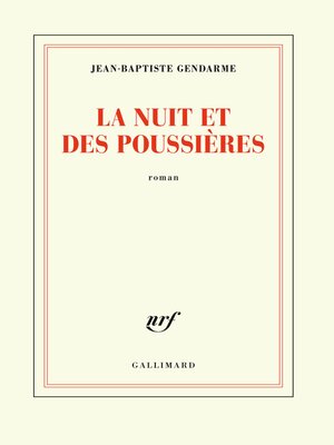 cover image of La nuit et des poussières